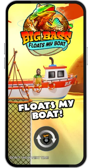 Big Bass Floats My Boat loading screen showing the fisherman character standing on a red fishing boat